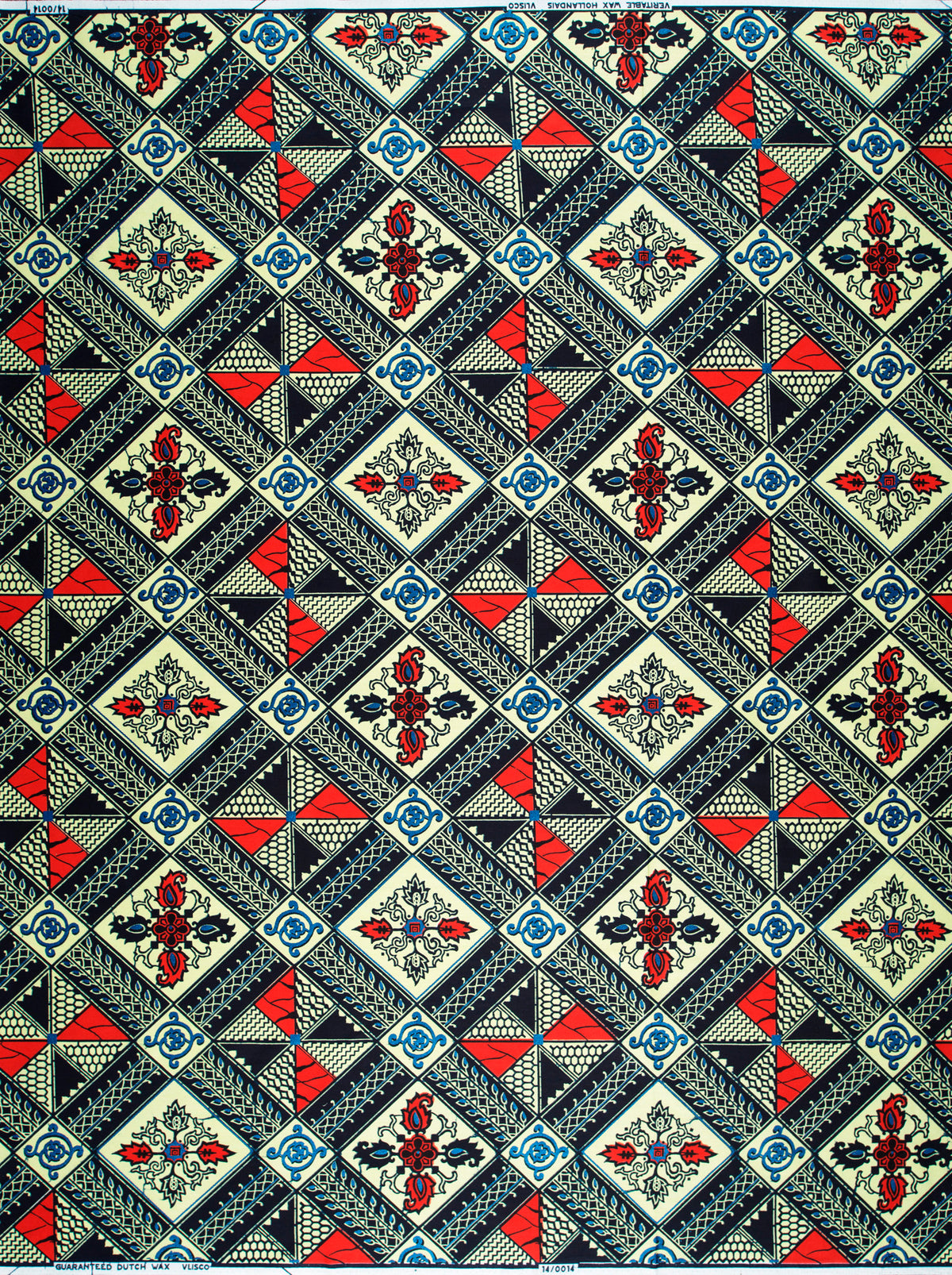 Wax Hollandais | VL00014.398 | Royal Blue Embellished