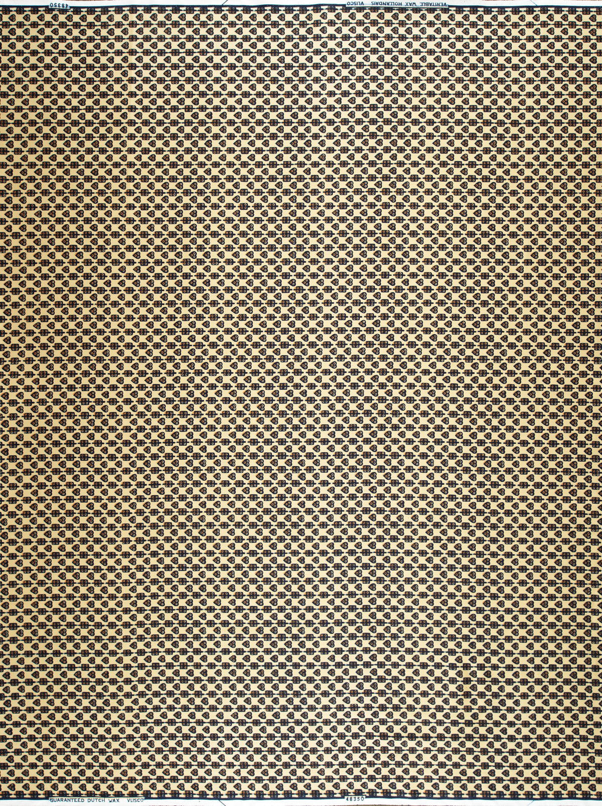 Wax Hollandais | VL48350.033 | Cowrie, Heart and dice, White corn