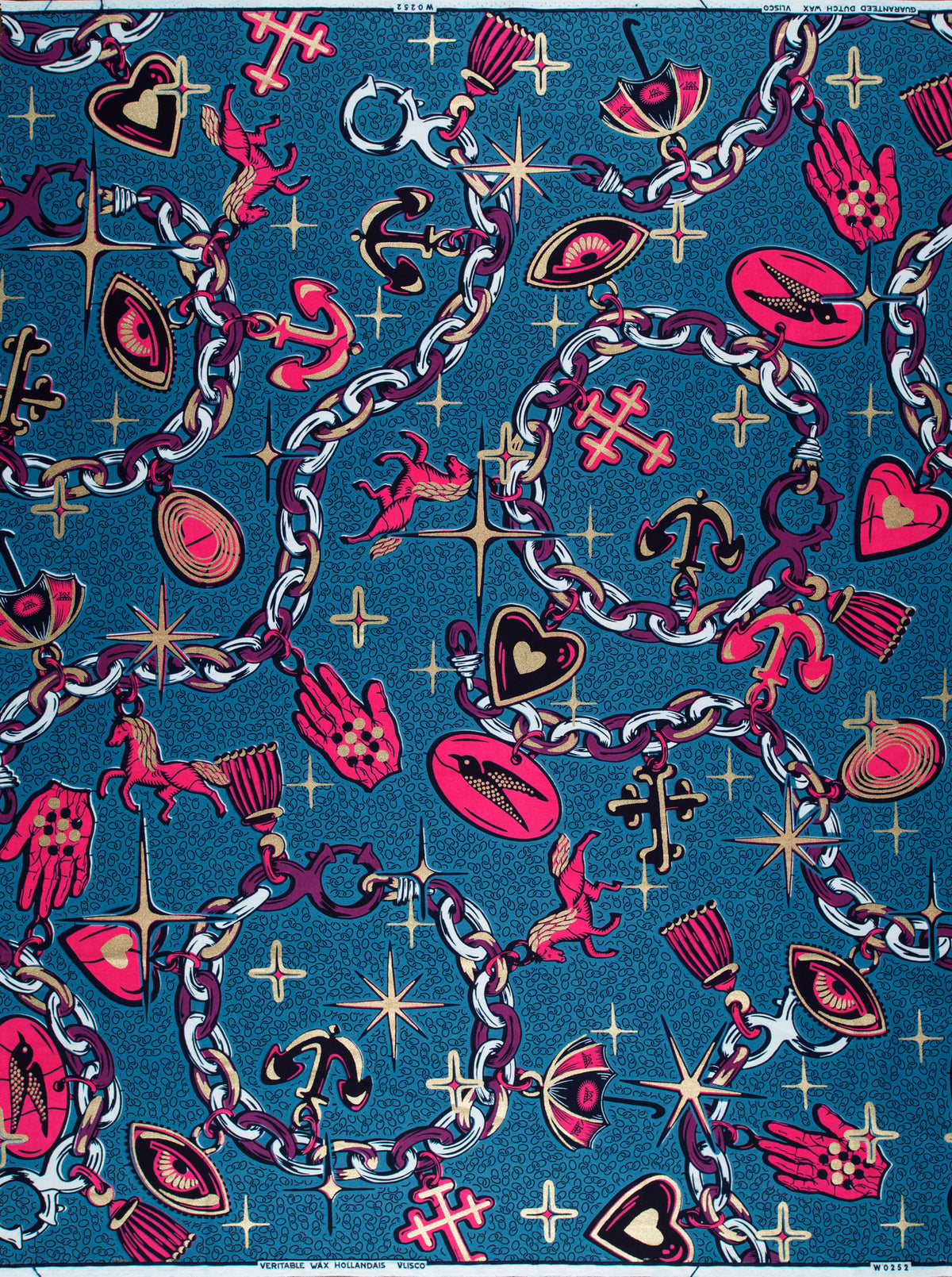 Wax Hollandais | VLW0252.014 | Silver Embellished