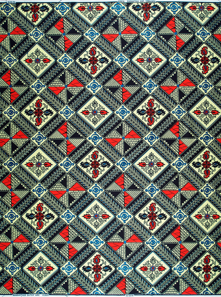Wax Hollandais | VL00014.398 | Royal Blue Embellished