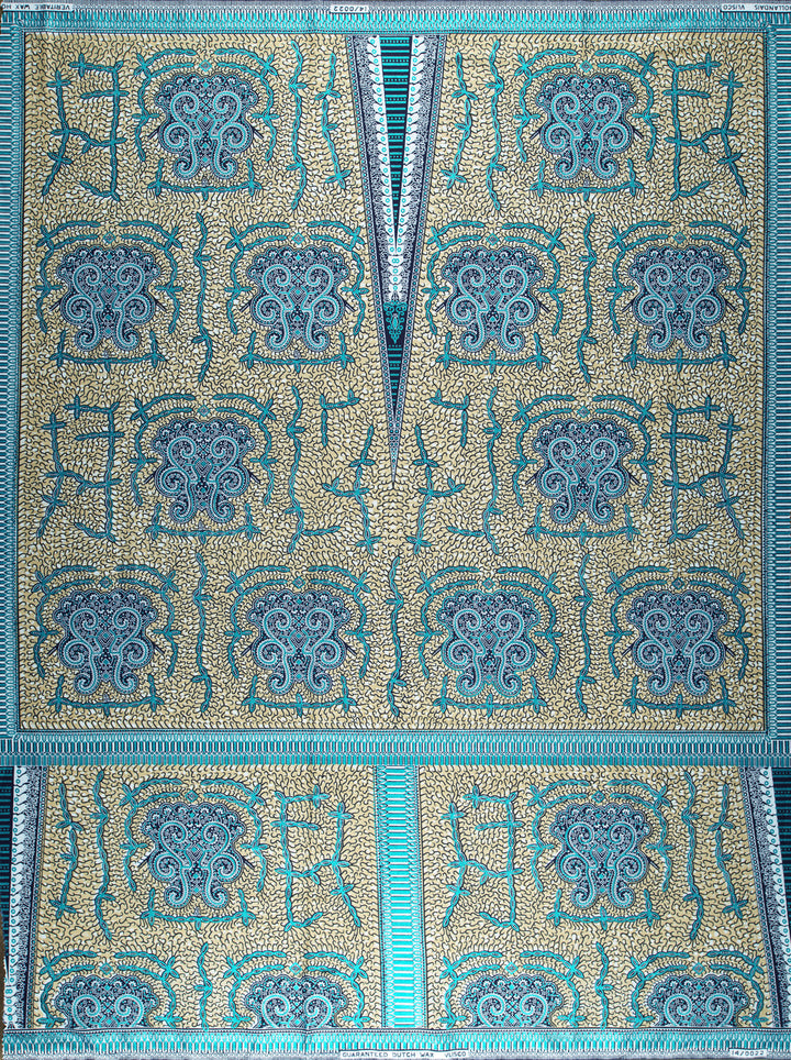 Wax Hollandais | VL00022.396 | Blue Embellished