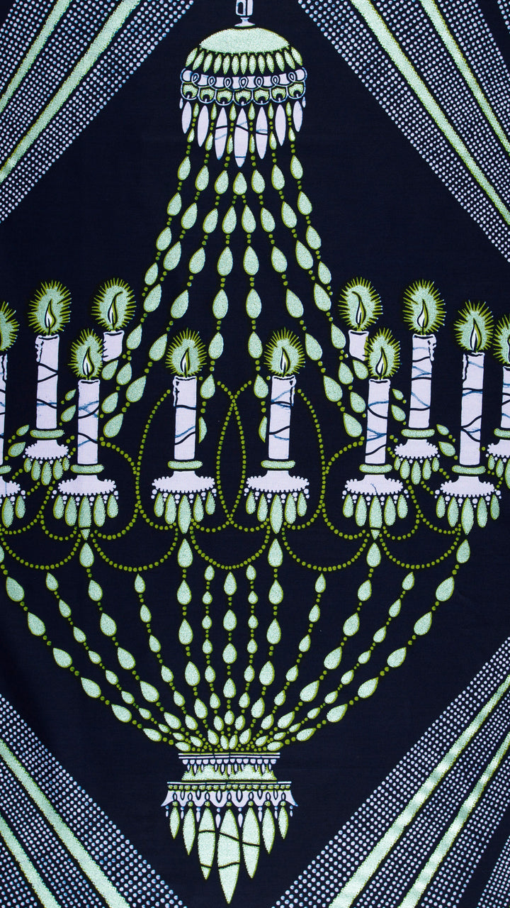 Wax Hollandais | VL00927.100 | Pastel Green Embellished
