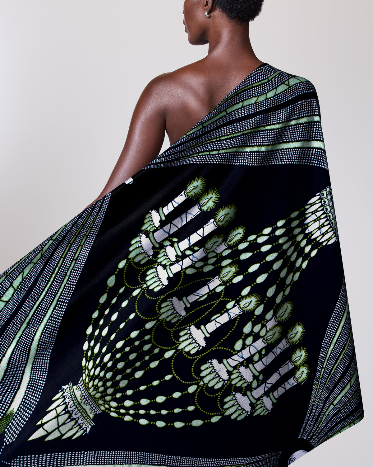 Wax Hollandais | VL00927.100 | Pastel Green Embellished