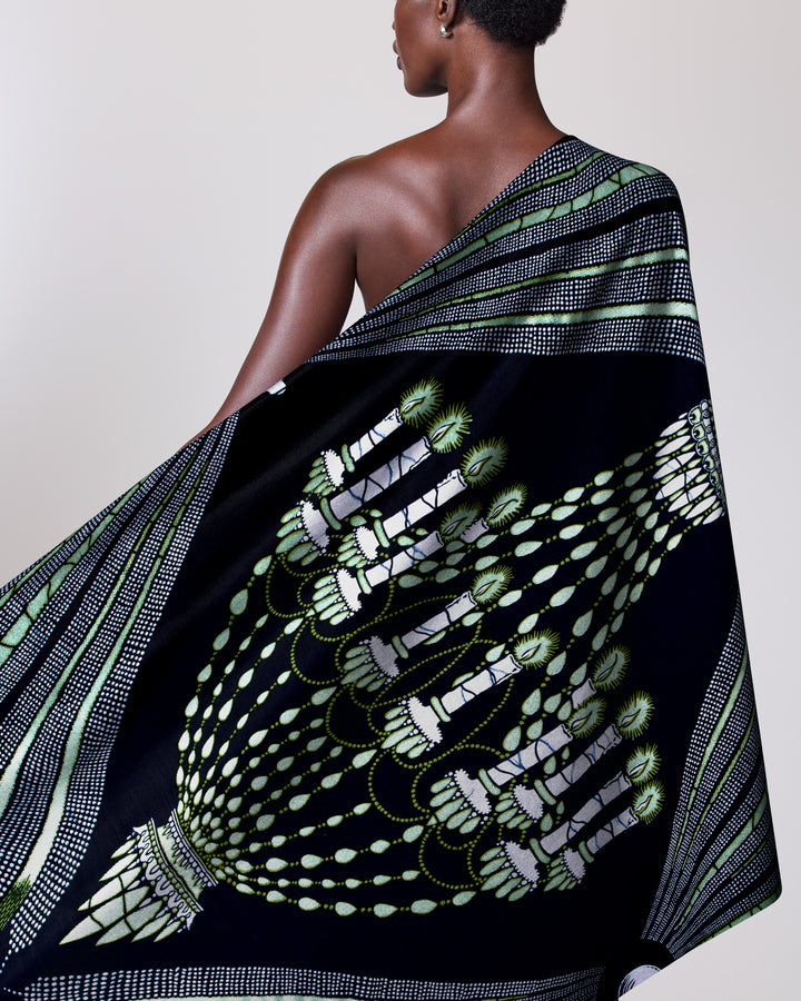 Wax Hollandais | VL00927.100 | Pastel Green Embellished