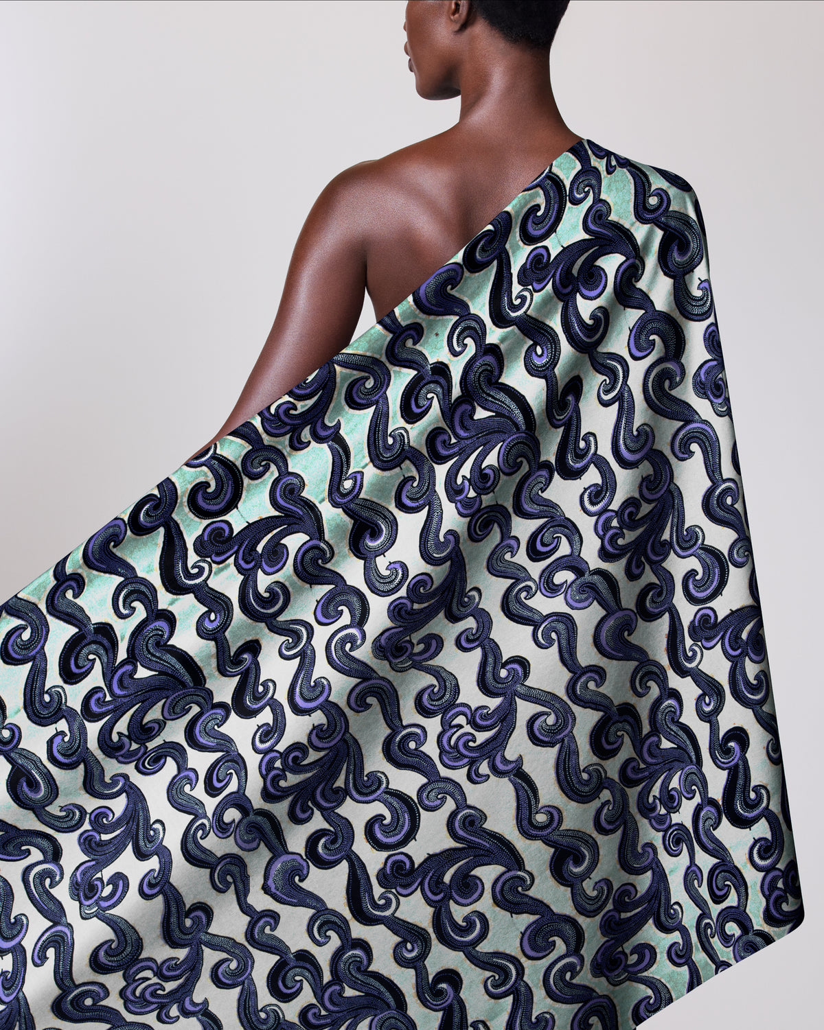 Wax Hollandais | VL01474.096 | Pastel Green Embellished
