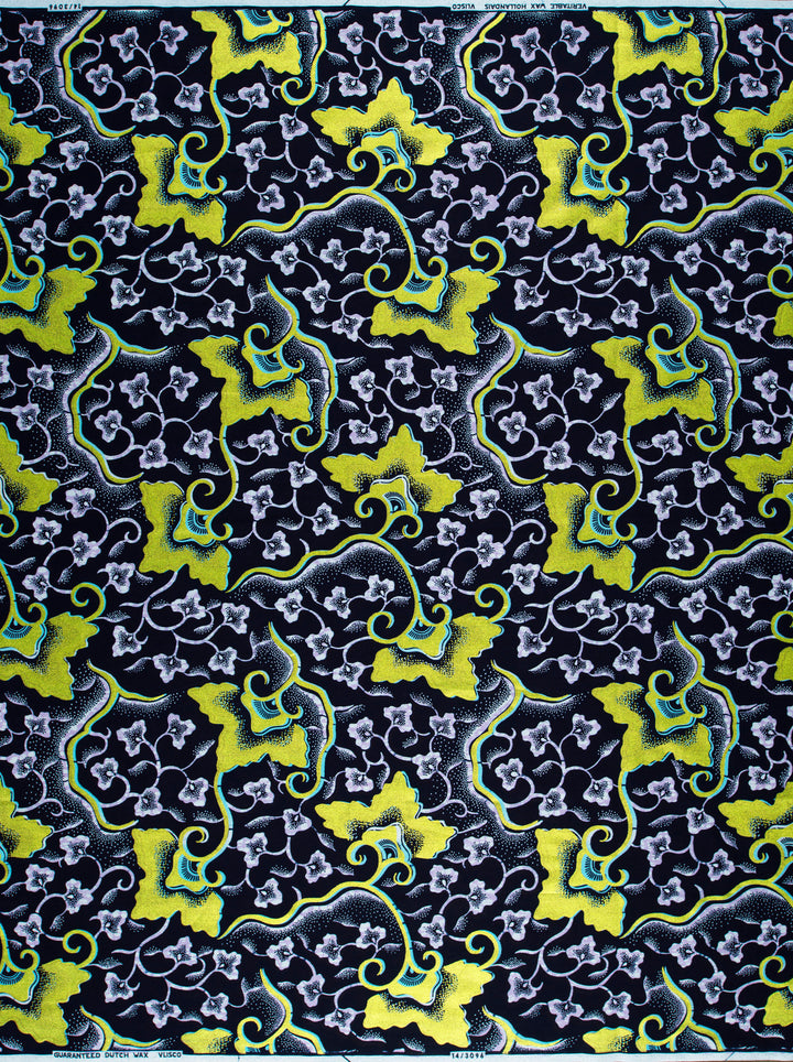 Wax Hollandais | VL03096.010 | Lime Green Embellished