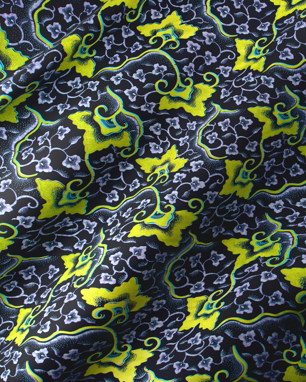 Wax Hollandais | VL03096.010 | Lime Green Embellished