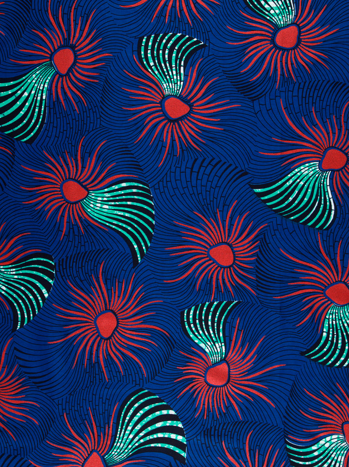 Wax Hollandais | VL03586.122 | Red Embellished