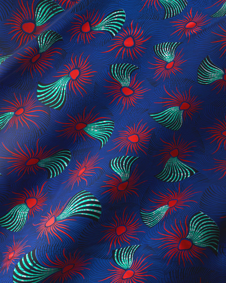 Wax Hollandais | VL03586.122 | Red Embellished