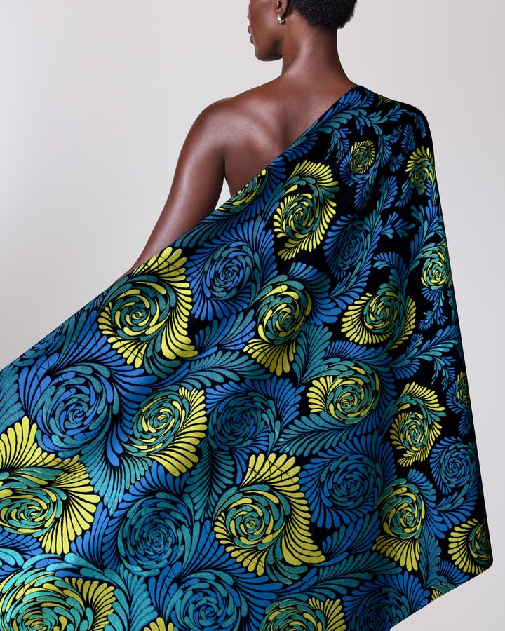 Wax Hollandais | VL03674.011 | Blue Embellished