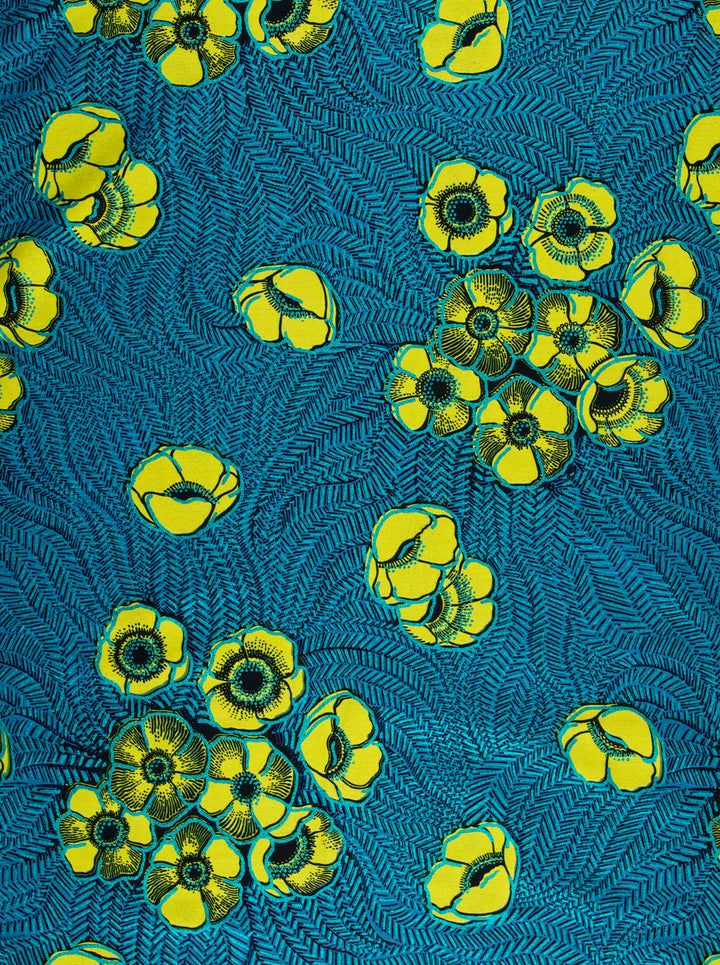 Wax Hollandais | VL08621.018 | Blue Embellished