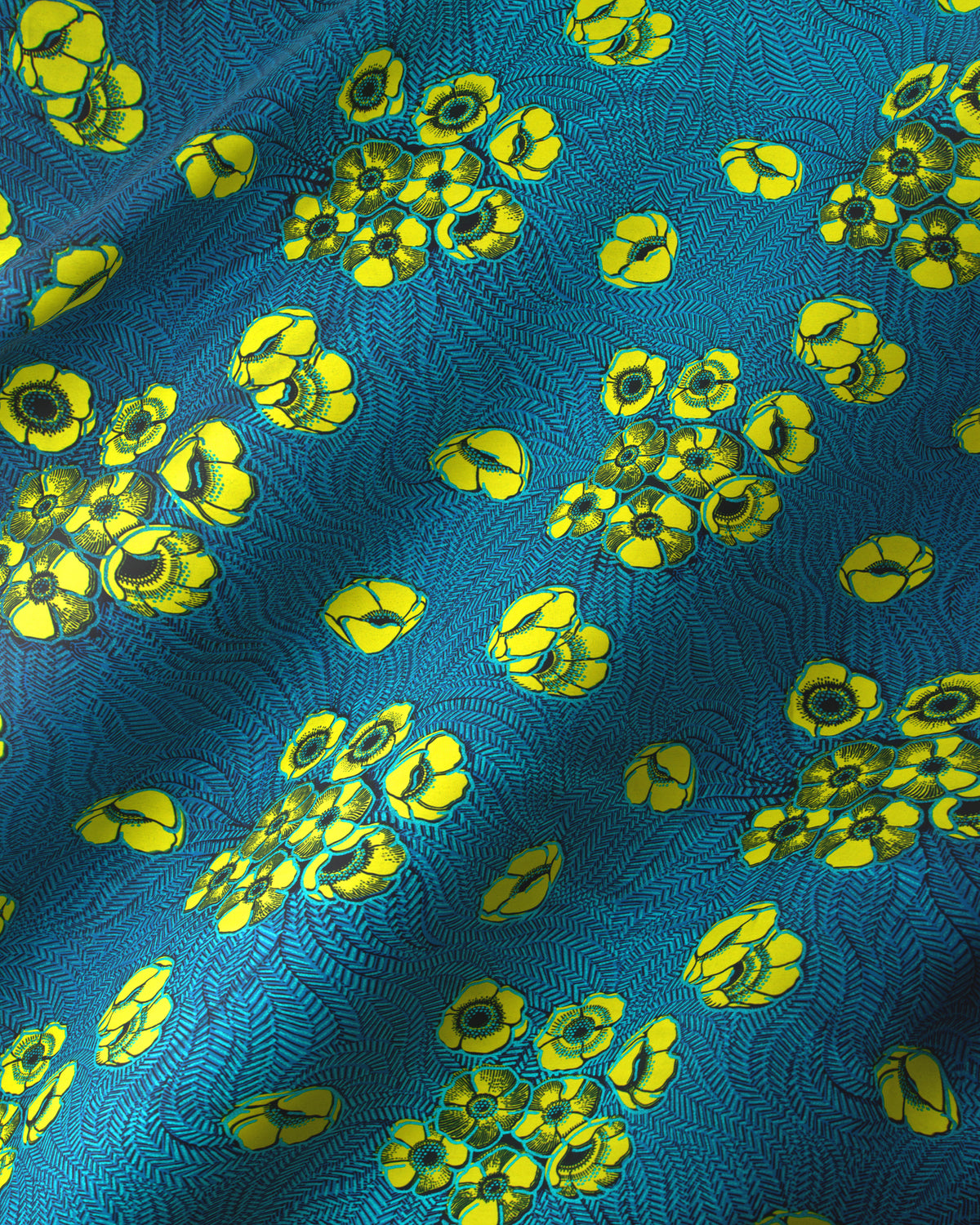 Wax Hollandais | VL08621.018 | Blue Embellished