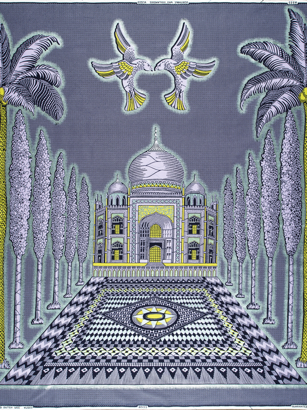 Wax Hollandais | VL0H522.147 | Pastel Green Embellished