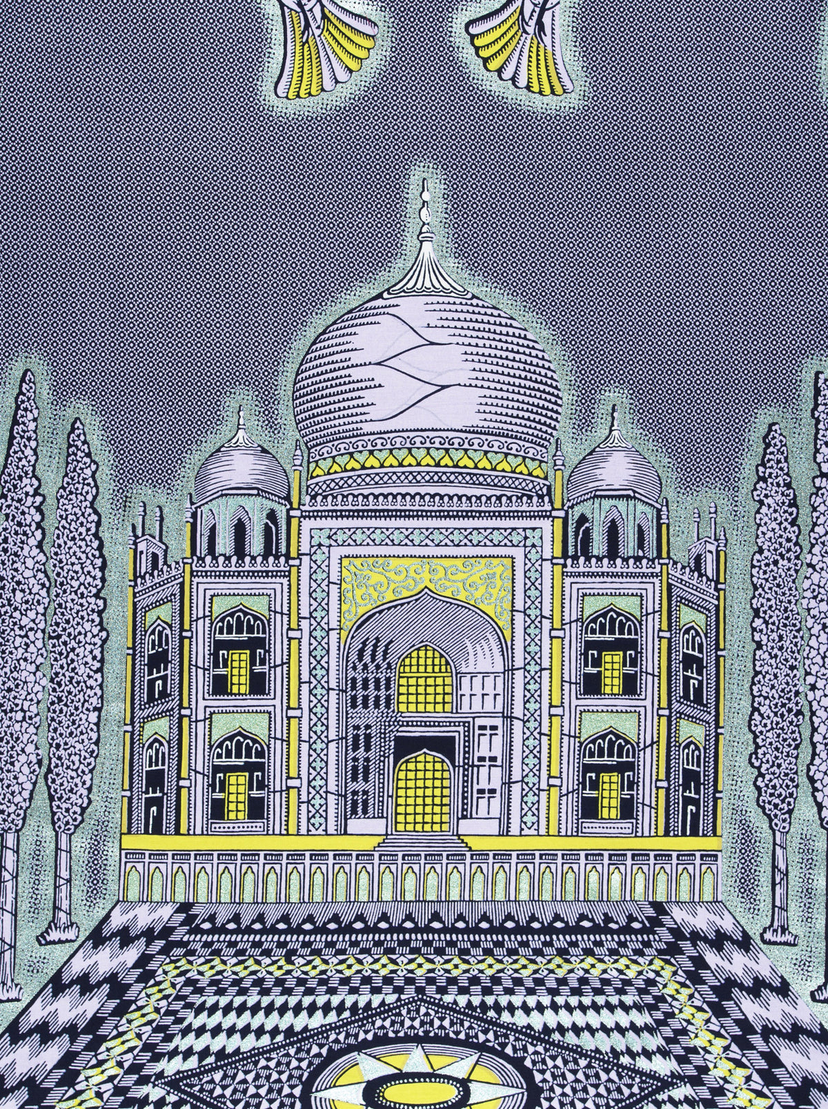 Wax Hollandais | VL0H522.147 | Pastel Green Embellished
