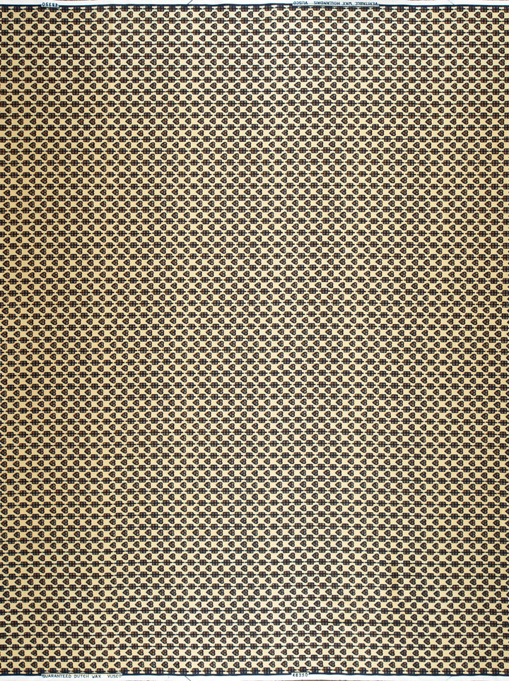 Wax Hollandais | VL48350.033 | Cowrie, Heart and dice, White corn