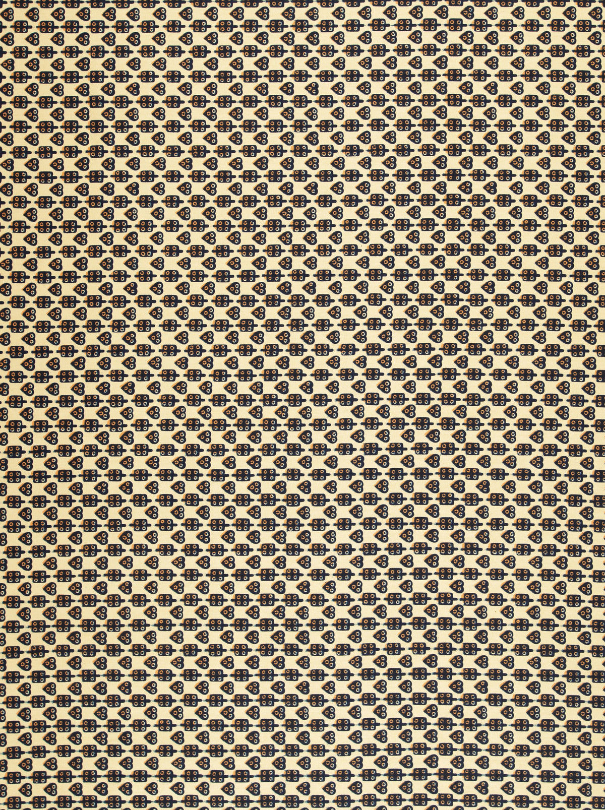Wax Hollandais | VL48350.033 | Cowrie, Heart and dice, White corn