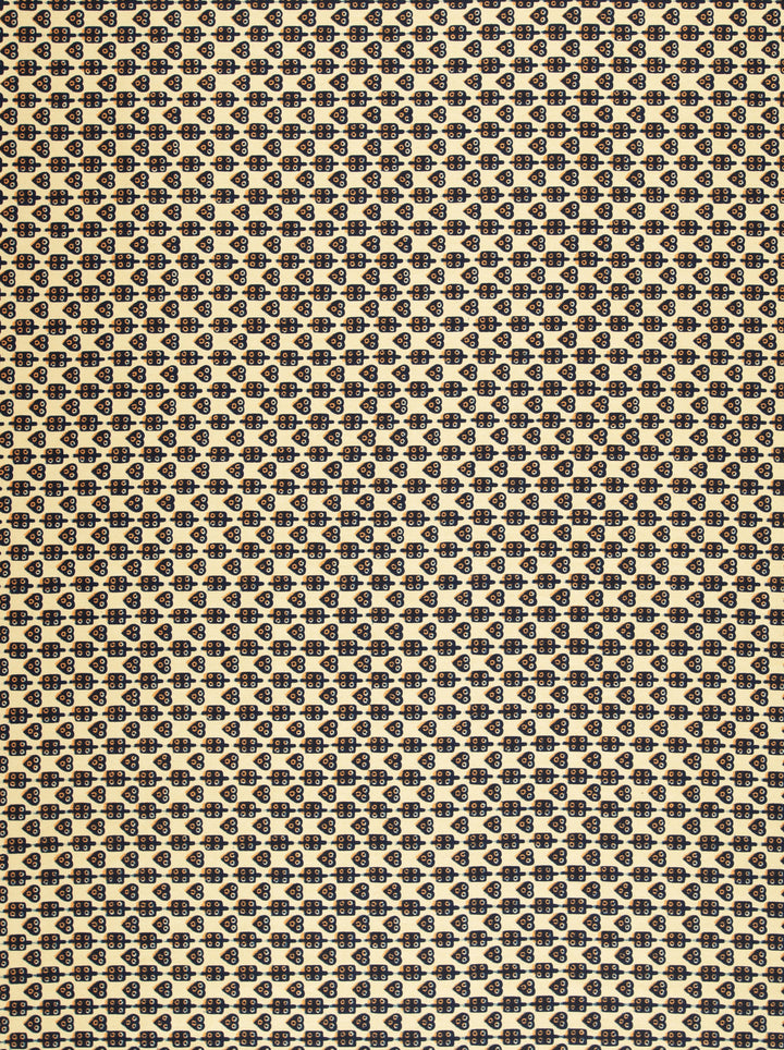 Wax Hollandais | VL48350.033 | Cowrie, Heart and dice, White corn