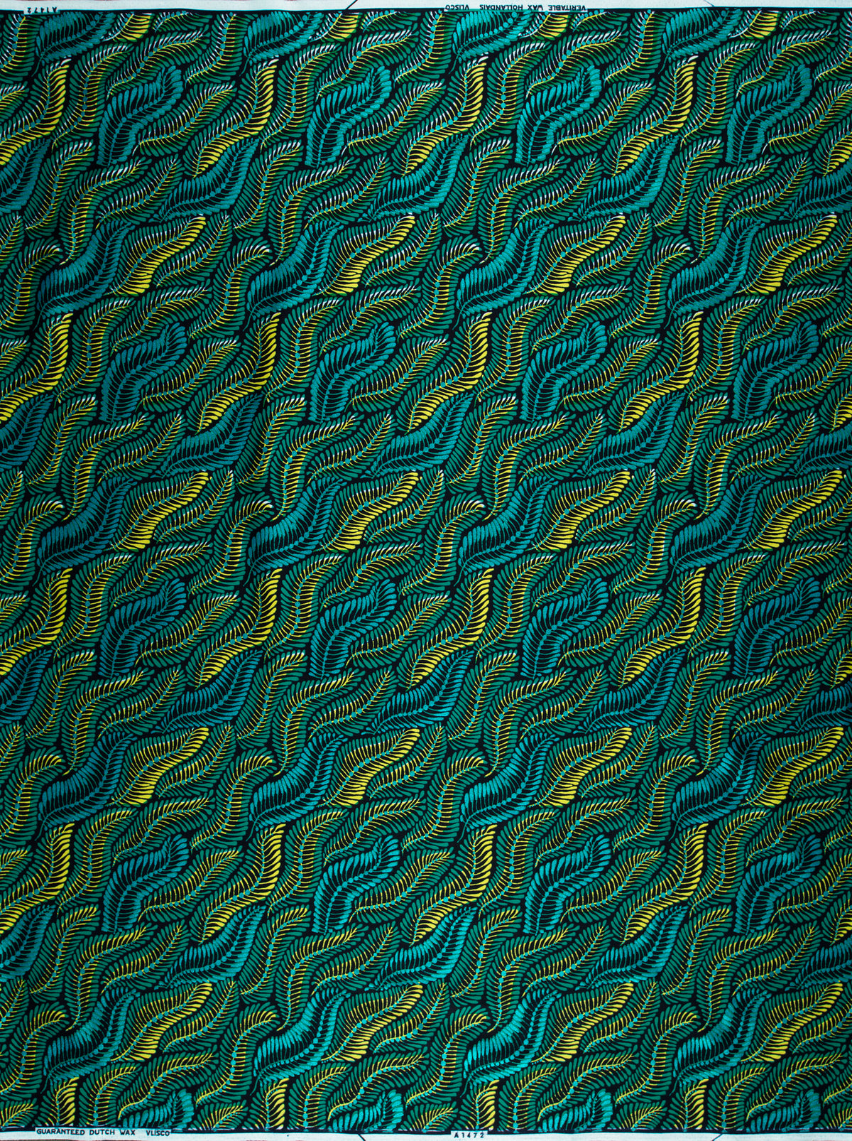 Wax Hollandais | VLA1472.017 | Blue Embellished
