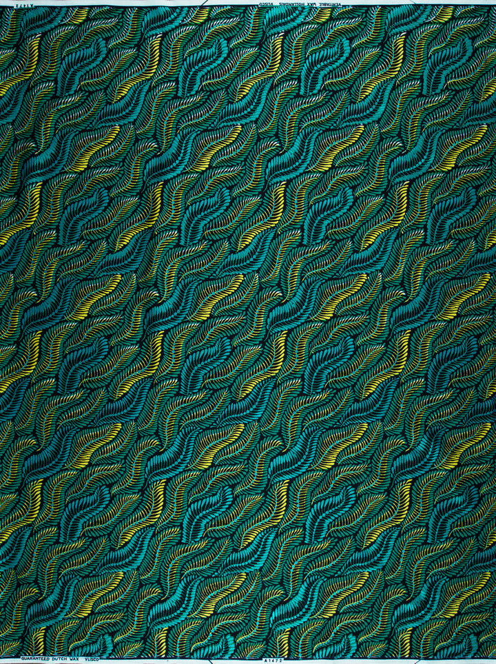 Wax Hollandais | VLA1472.017 | Blue Embellished