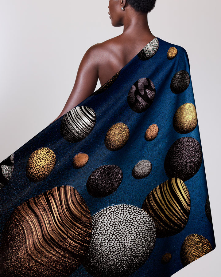 Wax Hollandais | VLA2104.034 | Royal Blue Embellished