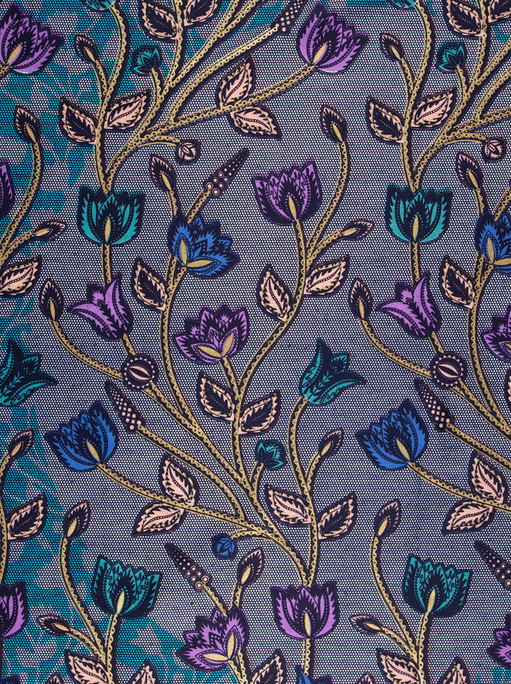 Satin Royal | VLW2895.010 | Gold Embellished