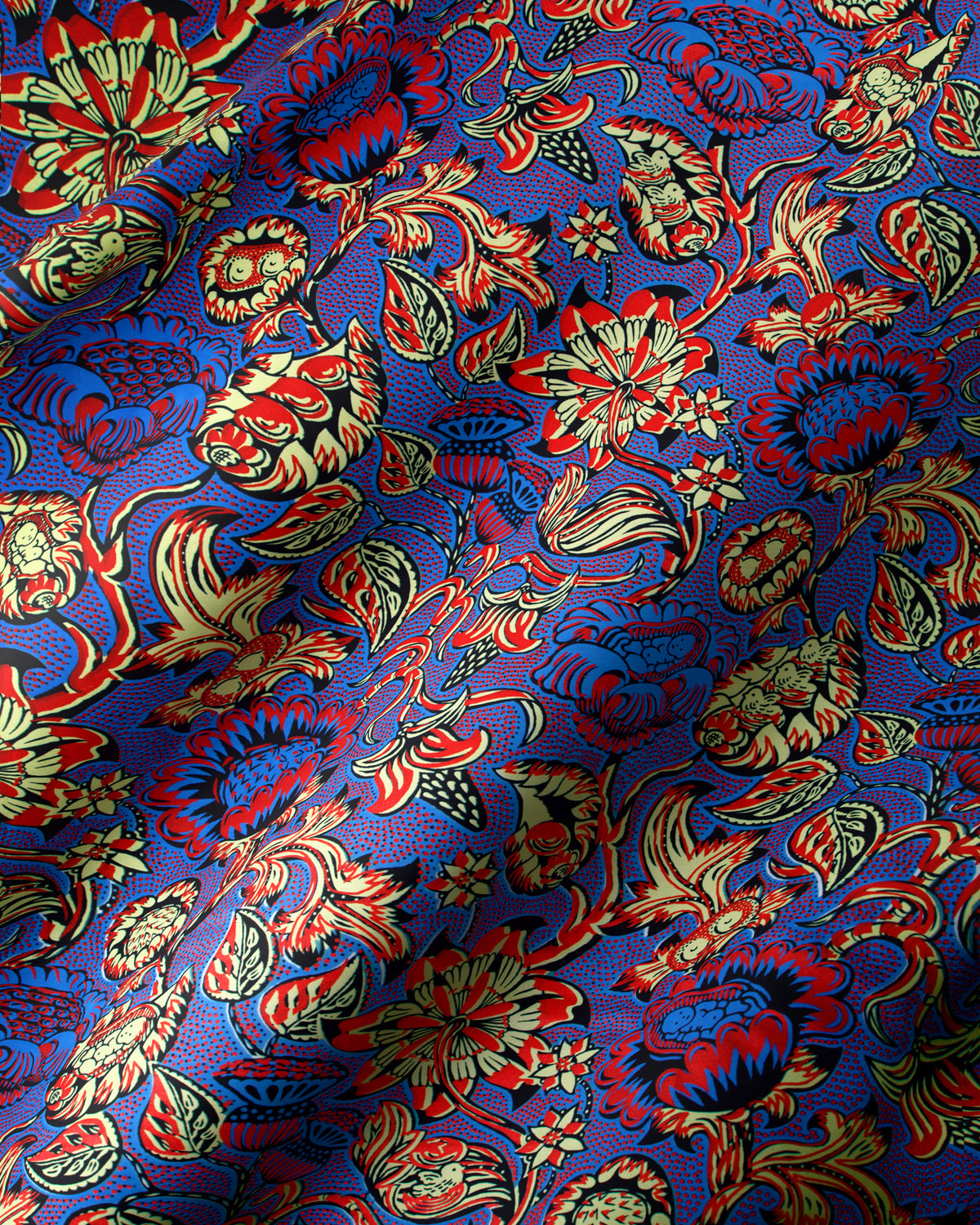 Wax Hollandais | VLW5032.012 | Red Embellished