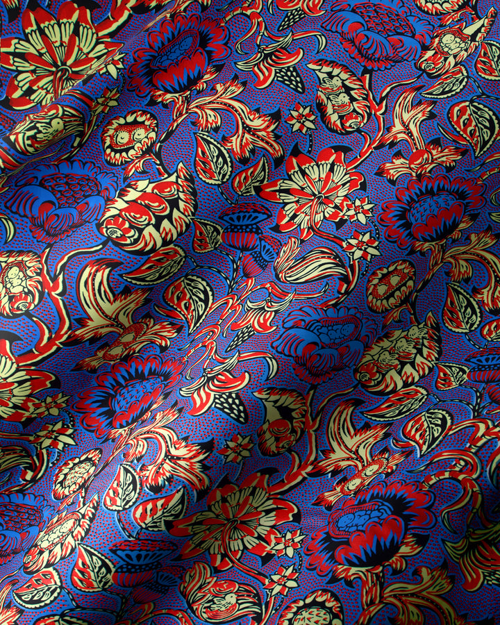 Wax Hollandais | VLW5032.012 | Red Embellished