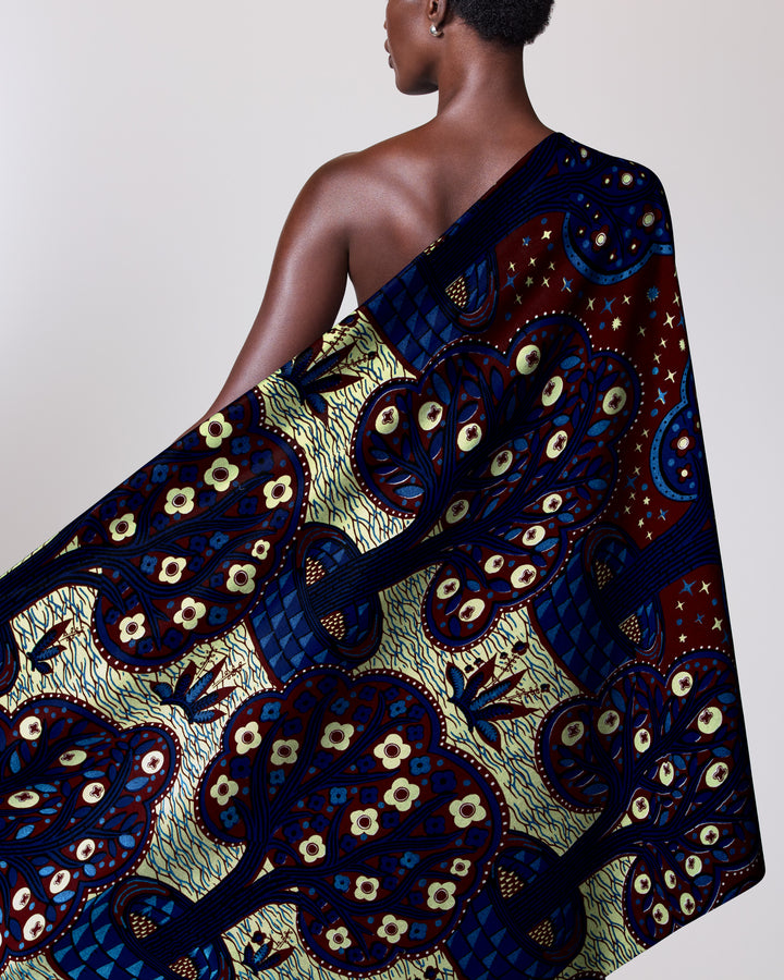 Wax Hollandais | VLW5403.002 | Royal Blue Embellished