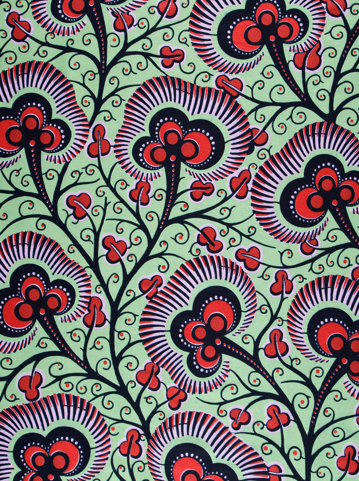 Wax Hollandais | VLW7374.014 | Red Embellished