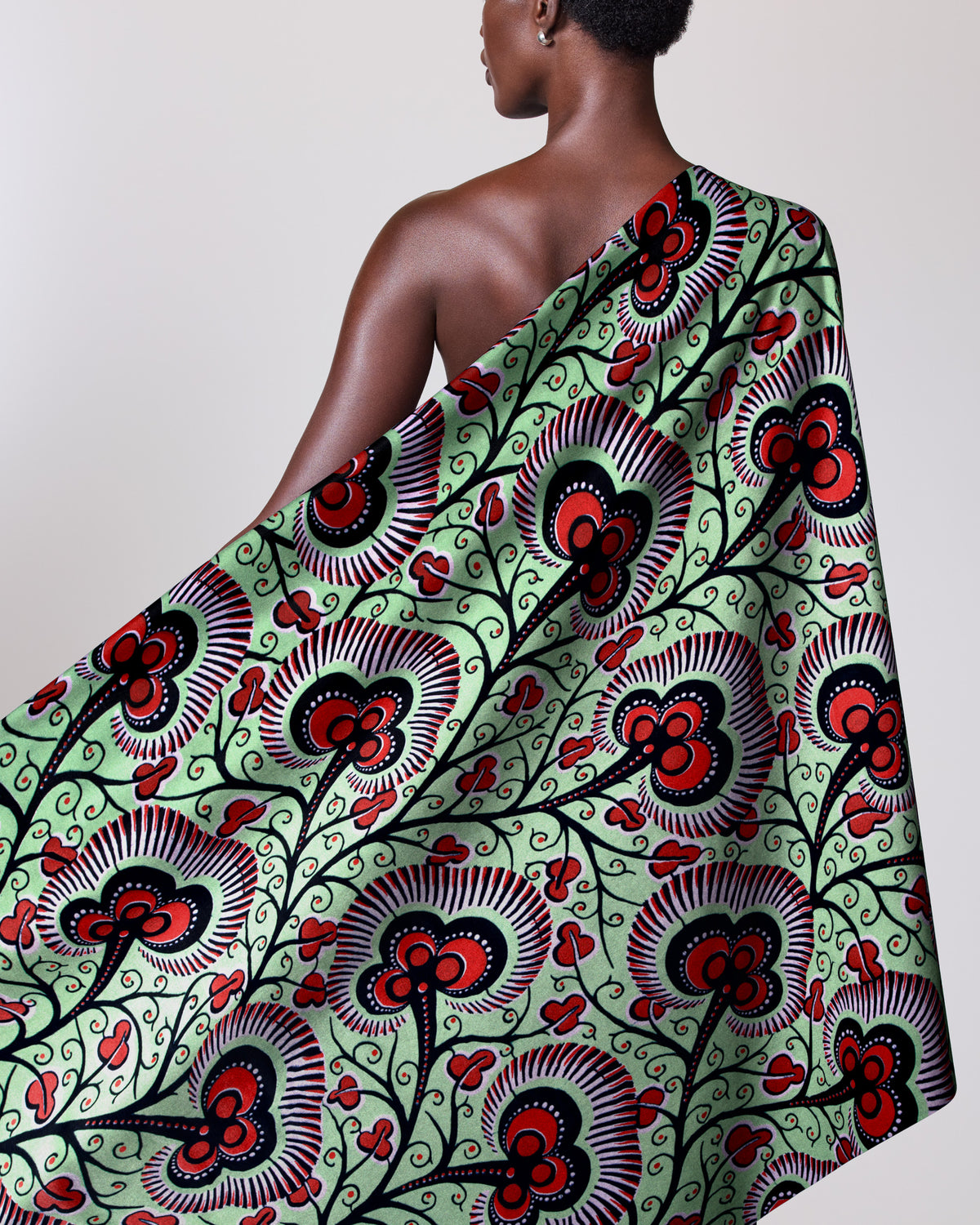Wax Hollandais | VLW7374.014 | Red Embellished