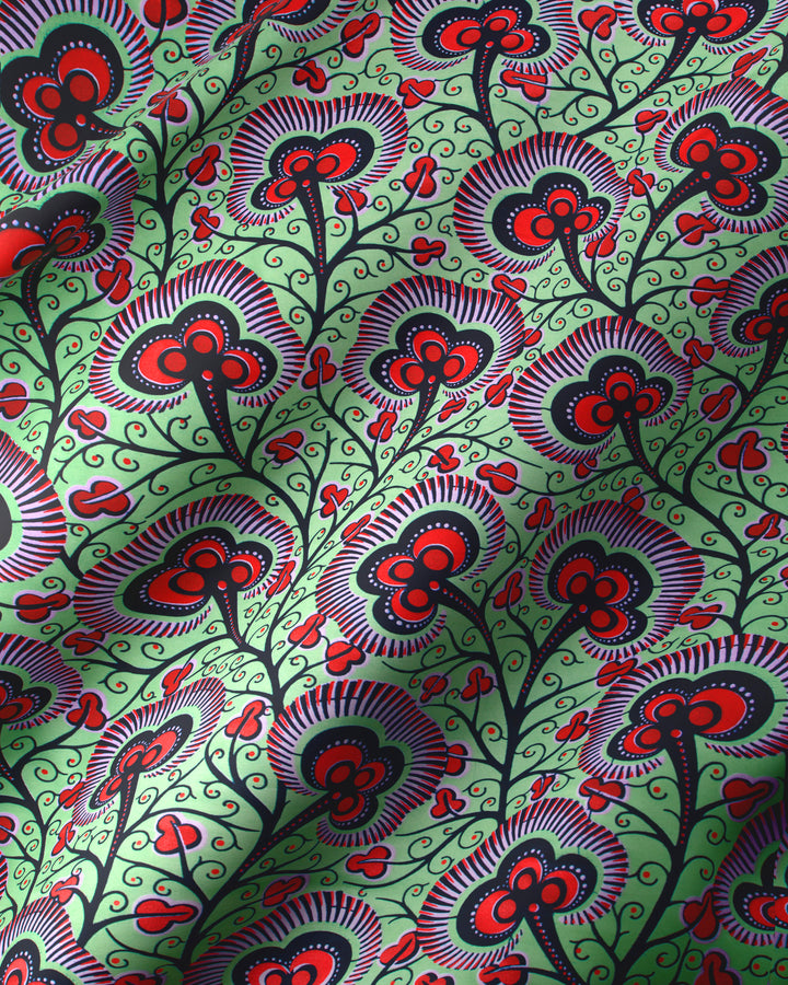 Wax Hollandais | VLW7374.014 | Red Embellished
