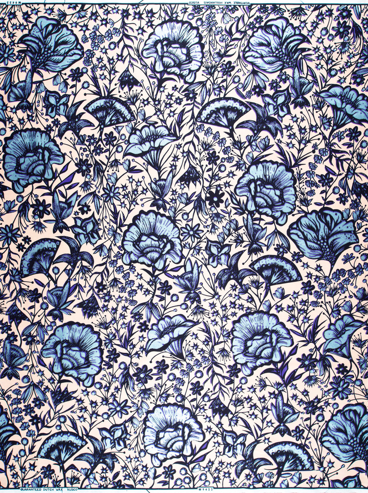 Wax Hollandais | VLW9422.019 | Pastel Blue Embellished
