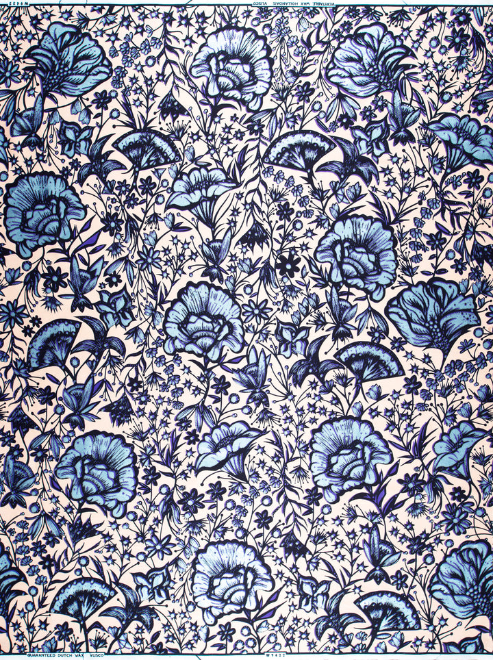 Wax Hollandais | VLW9422.019 | Pastel Blue Embellished